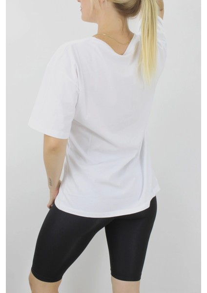 Yüz Baskılı Tişört Beyaz - 144.075 modelleri