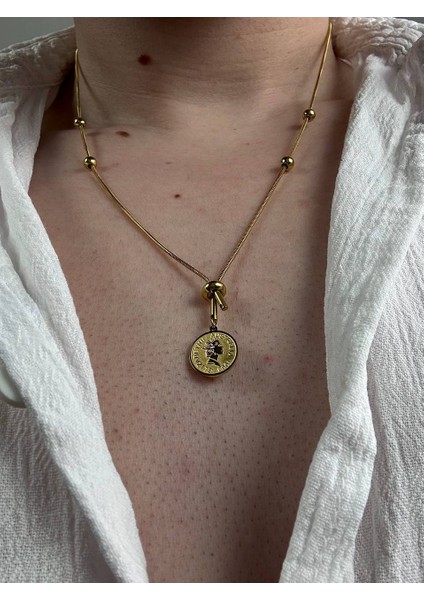 Erkek Gold Zincir Paslanmaz Çelik Kolye Renk Atmaz Solma Yapmaz Unısex Solmaz fiyatları