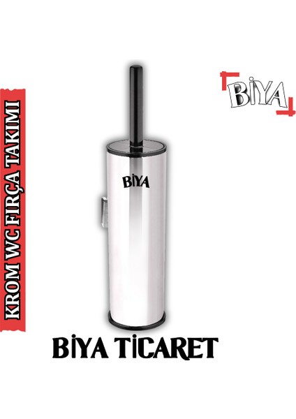 Krom Askılı Klozet Fırça Takımı (Metal Tuvalet Fırçası) fiyatları