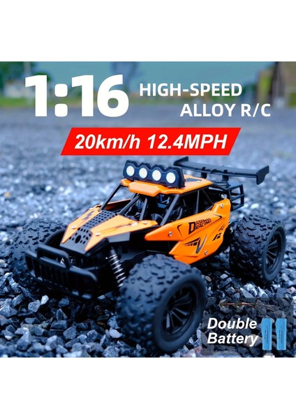 Rc Off-Road Araç , 2.4ghz Kablosuz Uzaktan Kumanda, Pille Çalışan Çift 500MAH Şarj Edilebilir Lityum, USB Şarj