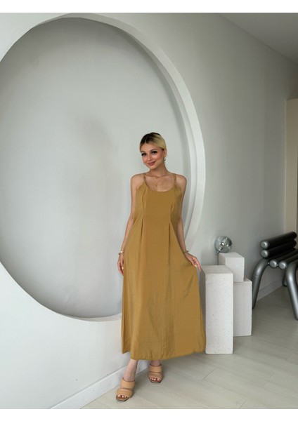 Hardal Gömlek Elbise Ikili Takım