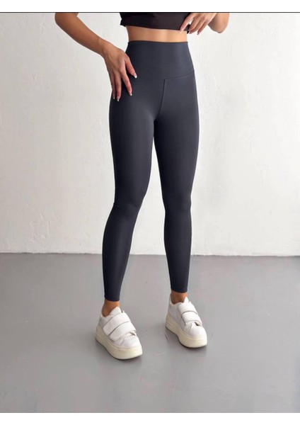 Yüksek Bel Toparlayıcı Sporcu Taytı - Dikişsiz Fitness Yoga Taytı
