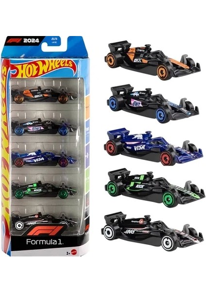Formula 1 2024 Araba Seti 5 Li Lisanslı Model Araç Koleksiyonu