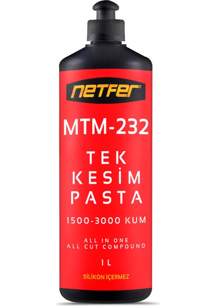 MTM-232 Tek Kesim Pasta - 1 L