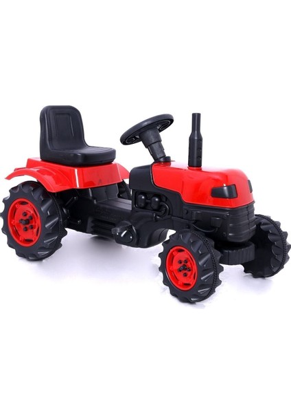 Pedallı Oyuncak Kırmızı Römorklu Traktör Pedallı Araba modelleri