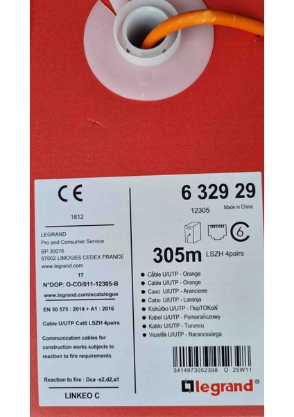 Cat6 U/utb Lszh KABLO-632929