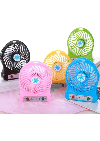 3 Kademeli Şarjlı Masa Üstü Fan USB Şarklı Pilli Mini Taşınabilir 800MAH Vantilatör Fan Araç Fanı fiyatları