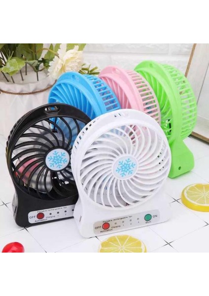 3 Kademeli Şarjlı Masa Üstü Fan USB Şarklı Pilli Mini Taşınabilir 800MAH Vantilatör Fan Araç Fanı fırsatları