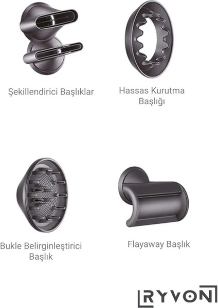 Saç Kurutma ve Şekillendirici Full Set 12IN1
