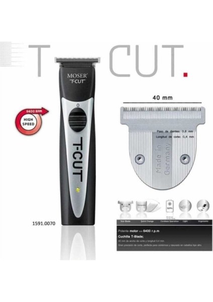 TeknoTrust Siyah şarjlı tıraş makinesi, kuru kullanım, ergonomik ve pratik tasarım