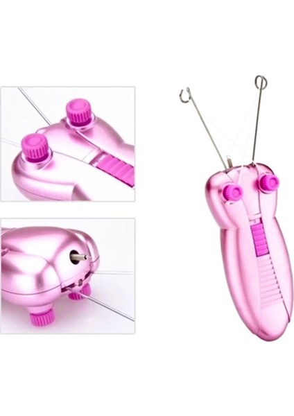 Şarjlı ipli pratik epilasyon seti, yüz ve yanak tüy alma, profesyonel kullanım