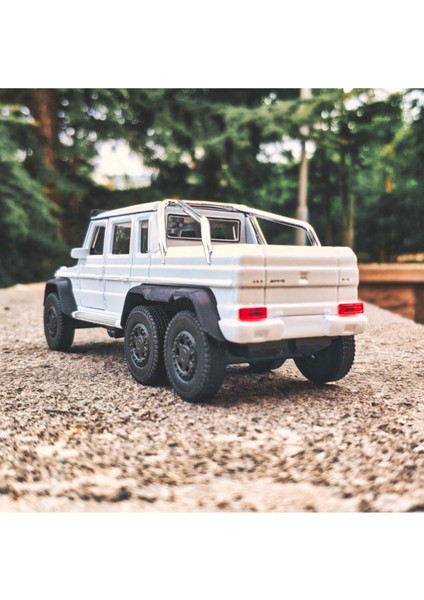 G63 Amg 6x6 Koleksiyon Metal Araba 12CM Lüks Araba Beyaz modelleri