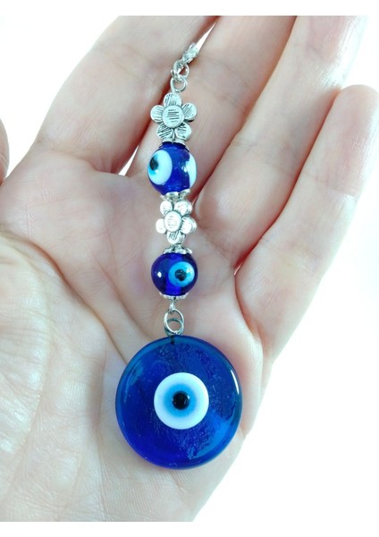 Çift Taraflı Nazar Boncuğu Araba Dikiz Ayna Süsü El Yapımı Metal Çiçekli Hediyelik Aksesuar fiyatları