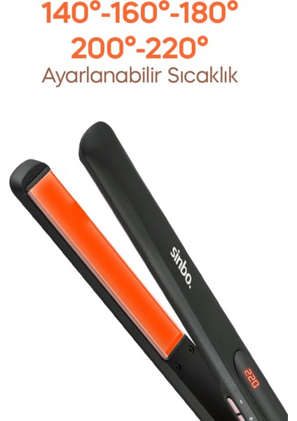 Dijital Siyah Saç Düzleştirici, seramik plakalı, parlak ve düzgün saçlar için ideal modelleri