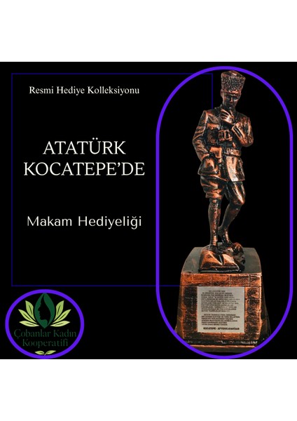 Atatürk Kocatepe'De Heykel Obje Makam Hediyeliği