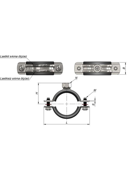 Somunlu Boru Kelepçesi 3/4 fiyatları