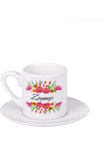Çiçekli Kahve Fincanı (isimli)