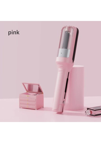 Pembe Çok Fonksiyonlu Profesyonel Saç ve Kırık Alma Makinesi, 200°C, Seramik Plaka