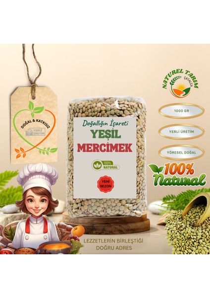 Naturel Yerli Yeşil Mercimek