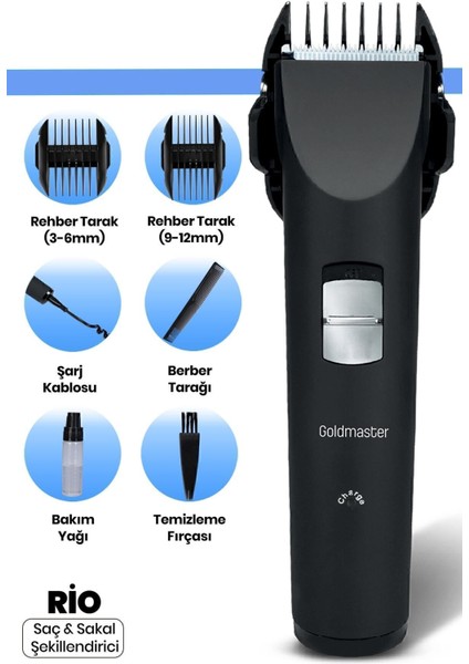 Paslanmaz Çelik Çok Fonksiyonlu Kablosuz Sakal ve Saç Şekillendirici Siyah fiyatları