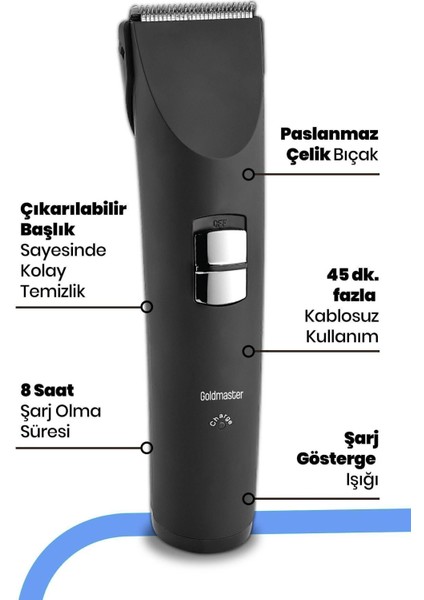 Paslanmaz Çelik Çok Fonksiyonlu Kablosuz Sakal ve Saç Şekillendirici Siyah modelleri