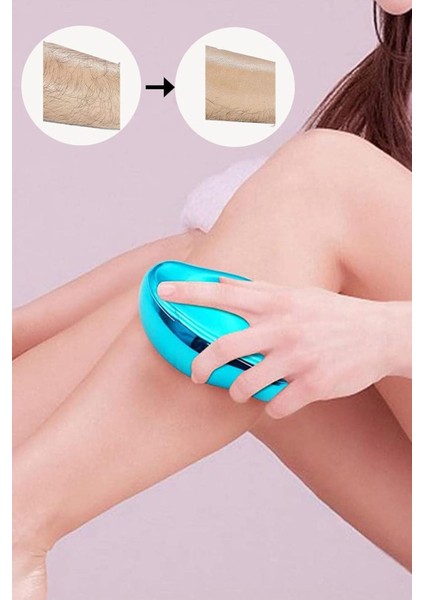 Kuru ve kablosuz tüy alma cihazı, kristal taşlı, etkili ve güzel cilt bakımı sağlar.