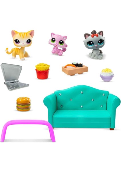 6360 Sun-Littlest Pet Shop Minişler Lokanta Oyun Seti