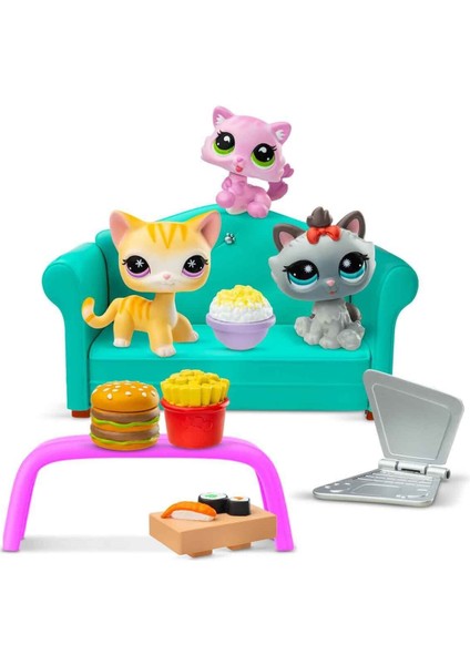 6360 Sun-Littlest Pet Shop Minişler Lokanta Oyun Seti
