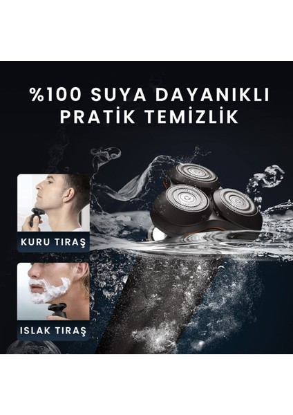 X8S-C 5 I 1 Arada Islak Kuru Kullanıma Uygun Şarjlı Çoklu Tıraş Seti