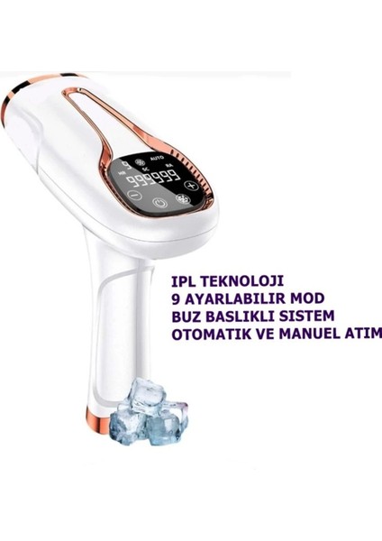 Tüm Vücut Epilasyon Yeni Nesil Ipl Buz Lazer Cihazı Otomatik/manuel 9 Mod Ayarlabilir Seviye