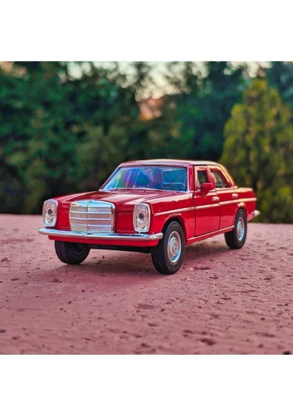 Ysfx W114 Koleksiyon Metal Araba 12CM Eski Araba Nostalji Kırmızı Life Sell 721051
