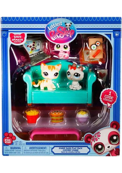 6360 Sun-Littlest Pet Shop Minişler Lokanta Oyun Seti
