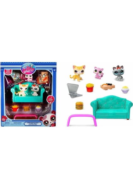 6360 Sun-Littlest Pet Shop Minişler Lokanta Oyun Seti