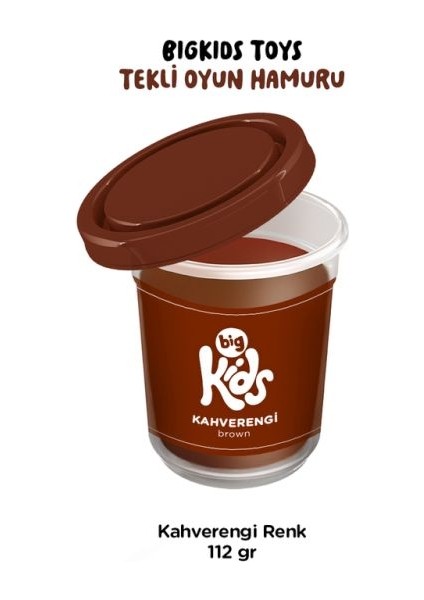 / Kahverengi - Tekli Oyun Hamuru (112 Gr)
