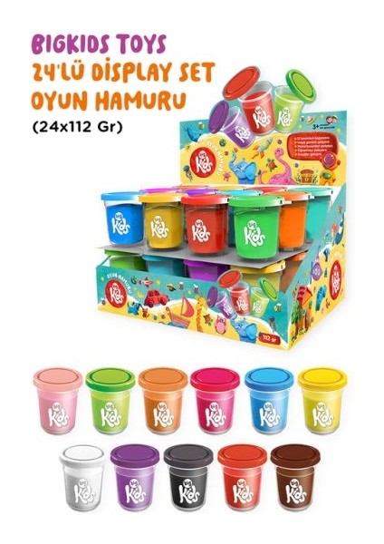 / 24 Lü Display Kutu Oyun Hamuru (24X112 Gr)