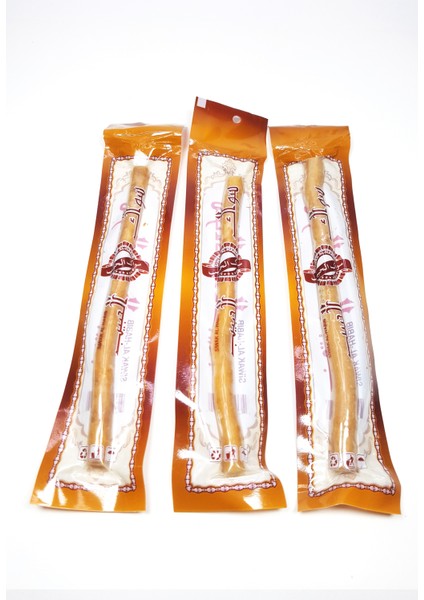 3 Adet Taze Doğal Diş Fırçası Misvak Vakumlu Paket 20 cm Büyük Boy