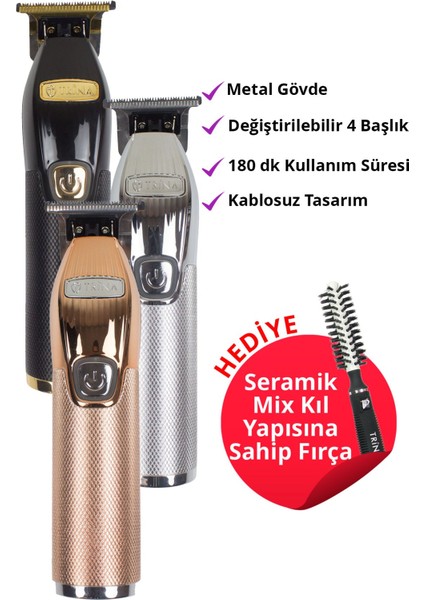 Şarjlı çok renkli profesyonel saç kesme makinesi, güçlü ve kullanışlı tasarım