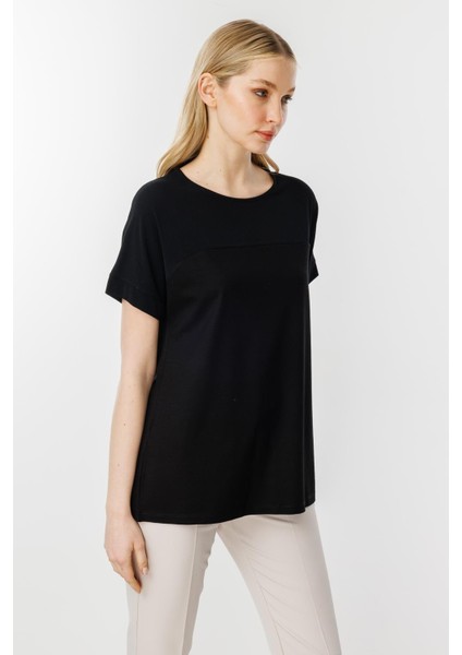 Kısa Kol Sıfır Yaka Bluz-Siyah modelleri