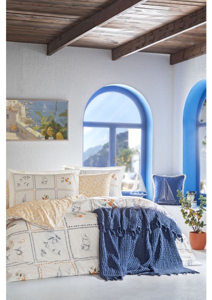 Taç Butik Bodrum Pike Pamuk Çift Kişilik Pike Lacivert modelleri