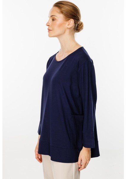 Cepli Tunik Bluz-Lacivert fırsatları