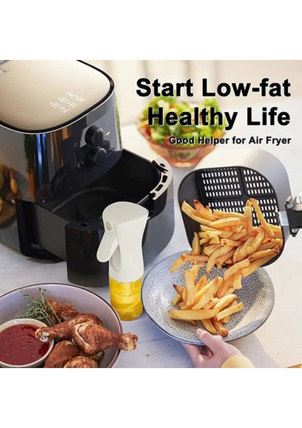 Zeytinyağı Limon Cam Sprey Şişesi Cam Yağ Püskürtücü Yağdanlık Airfryer Tasarruf 200 ml