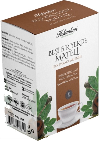 Beşli Çay Karışımı 45LI Süzen Poşet