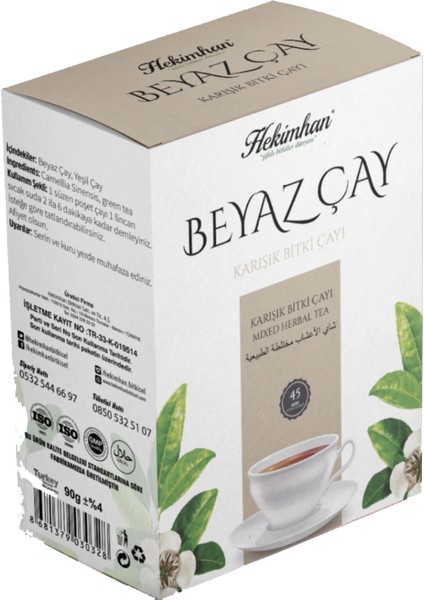 Beyaz Çay (45'li Süzen Poşet)