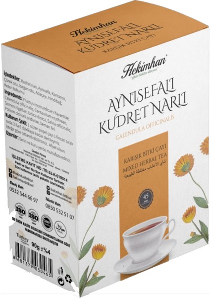 Aynısefalı Kudret Narlı Çay 45LI Süzen Poşet