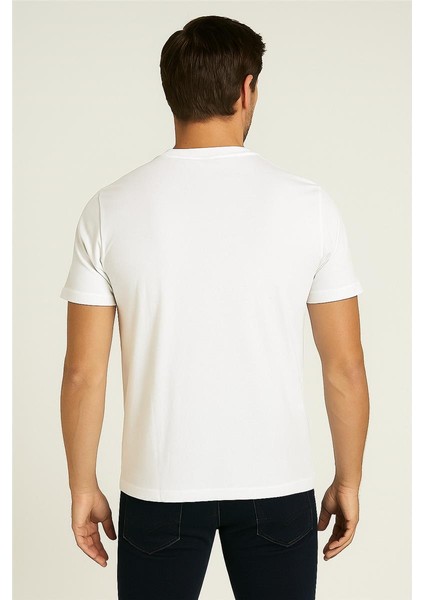 Trend Kapında Calvin Klein Bisiklet Yaka Tshirt Beyaz fiyatları