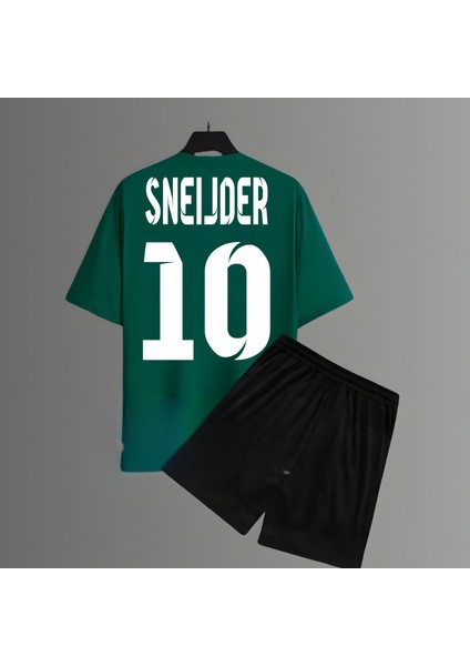 Wesley Sneijder Efsane Sırt Futbol Forma Baskılı Unisex Kısa Kollu Erkek Tişört Kadın T-Shirt Şort
