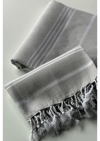 %100 Pamuk Peştemal | Hafif, Emici, Hızlı Kuruyan | Peştemal + Peşkir Set | Sultan | 2 Set