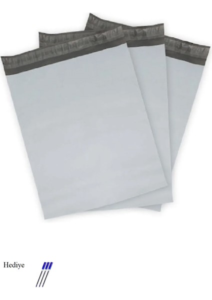 Cepsiz Büyük Boy Kargo Poşeti 35X45+5 cm - 100 Adet (40+40=80 Mikron)