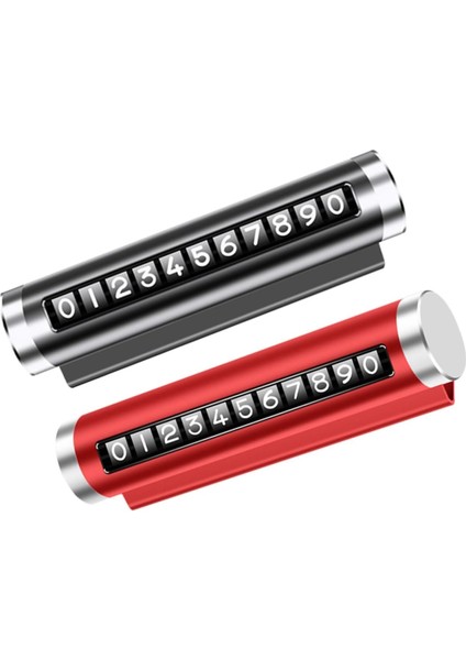Torpido Üstü Ayarlanabilir Çevirmeli Park Numaratörü Silindir Numaratör Telefon Numarası Plakası Geçici Park Kartı