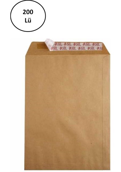 Asil Doğan Torba Zarf 260X350 mm Çaycuma Eco 125 gr Slk 200'LÜ